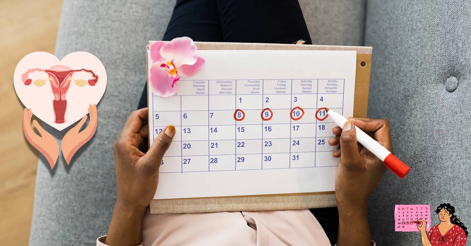 work with your period, menstrual cycle productivity, cycle syncing, phases of menstrual cycle, hormones and productivity